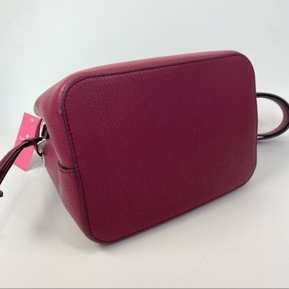 Kate Spade Marti Shoulder Crossbody Bucket Bag in Blackberry Preserve - Picture 10 of 13